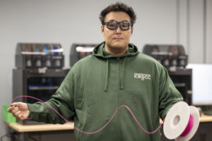 Tim Raymond in the College's FAST Lab